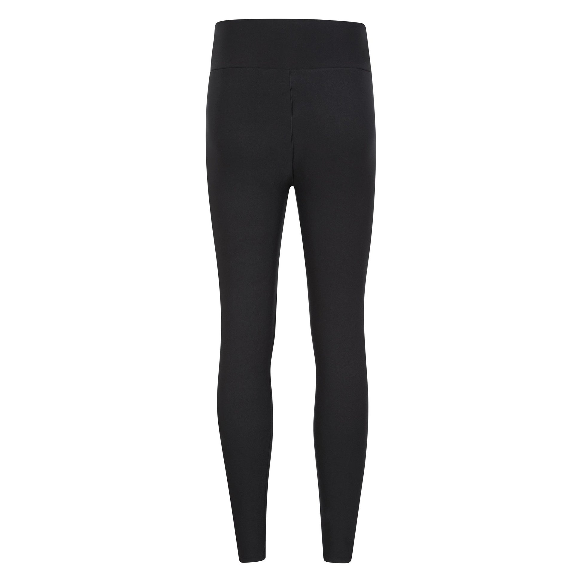 Black - Back - Mountain Warehouse Womens-Ladies Borg Lined Thermal Leggings