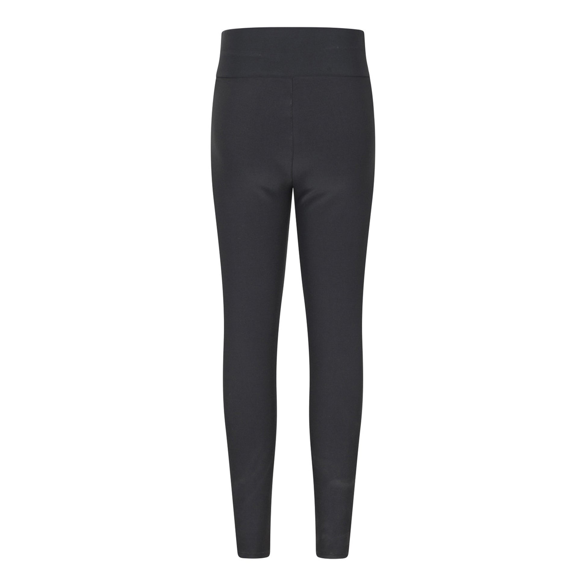 Charcoal - Back - Mountain Warehouse Womens-Ladies Borg Lined Thermal Leggings