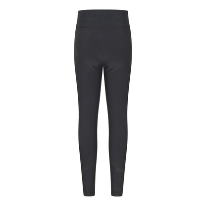 Charcoal - Back - Mountain Warehouse Womens-Ladies Borg Lined Thermal Leggings