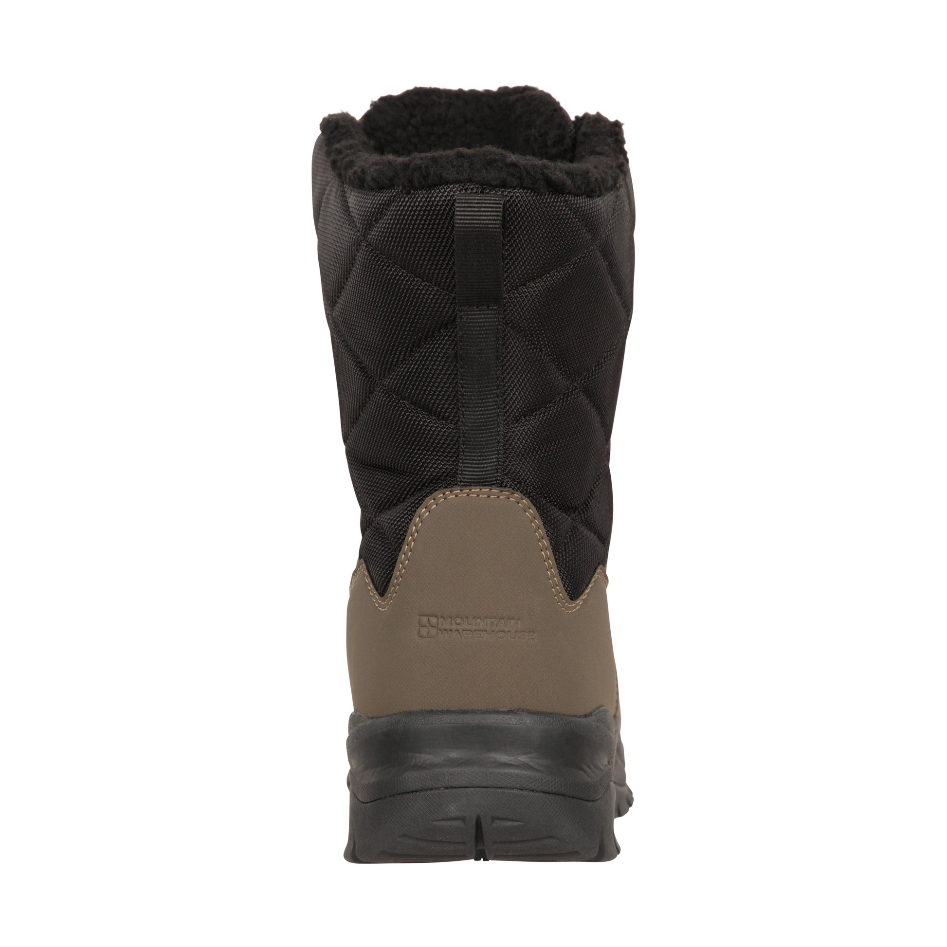 Black - Back - Mountain Warehouse Mens Denver Waterproof Thermal Snow Boots
