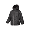 Black - Side - Mountain Warehouse Childrens-Kids Robin Borg Lined Water Resistant Jacket