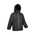 Black - Lifestyle - Mountain Warehouse Childrens-Kids Robin Borg Lined Water Resistant Jacket
