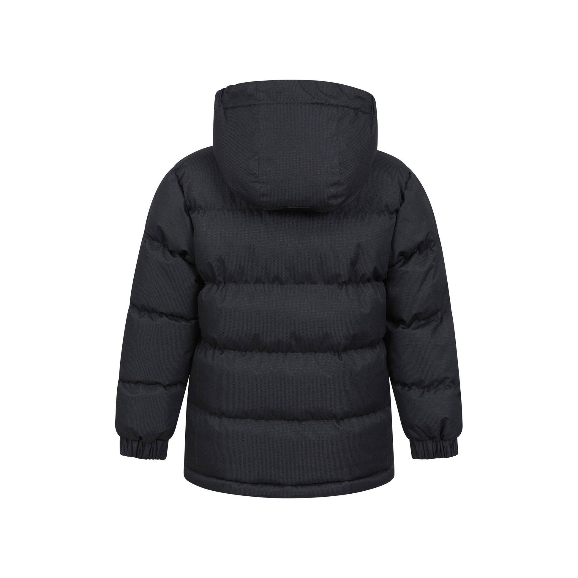Black - Back - Mountain Warehouse Childrens-Kids Snow Borg Lined Thermal Padded Jacket