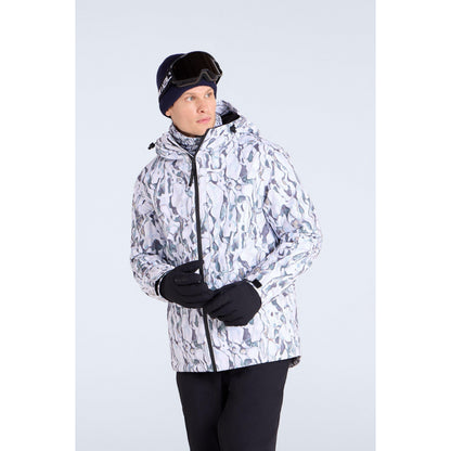 White - Front - Animal Mens Cruise Snowboarding Jacket