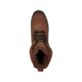 Brown - Pack Shot - Mountain Warehouse Mens Stowe Leather Waterproof Thermal Snow Boots