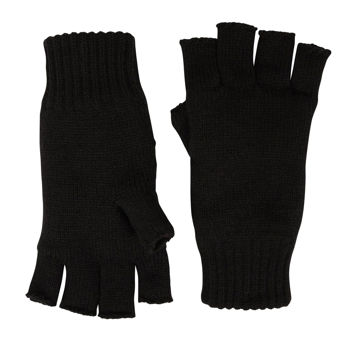 Black - Lifestyle - Mountain Warehouse Isotherm Knitted Fingerless Gloves