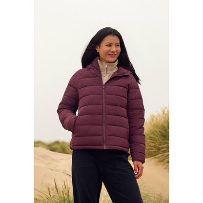 Burgundy - Front - Animal Womens-Ladies Light Cloud Cosi Padded Jacket