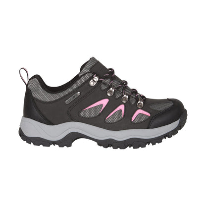 Black-Charcoal - Side - Mountain Warehouse Womens-Ladies Adventurer Waterproof Walking Shoes