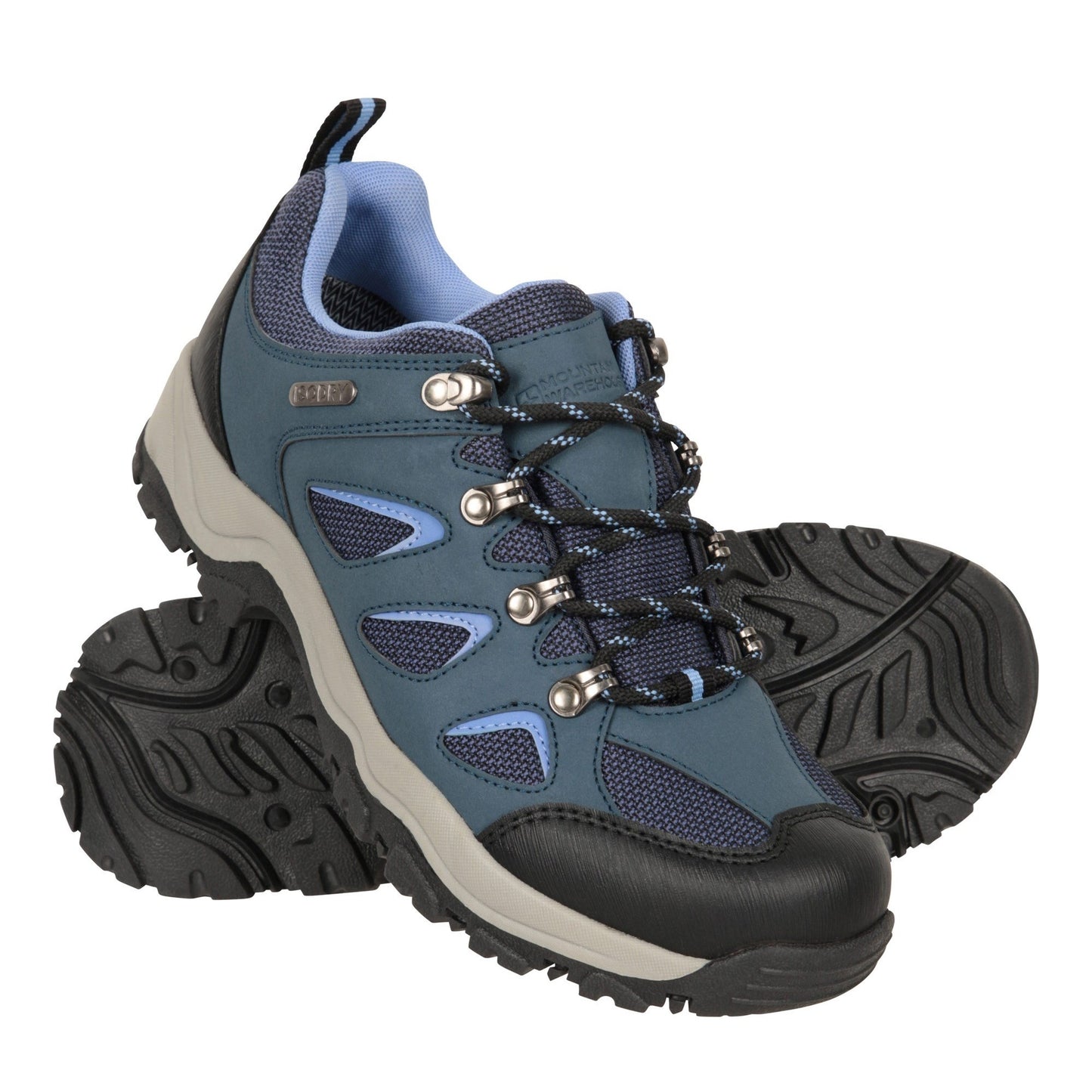 Navy - Front - Mountain Warehouse Womens-Ladies Adventurer Waterproof Walking Shoes