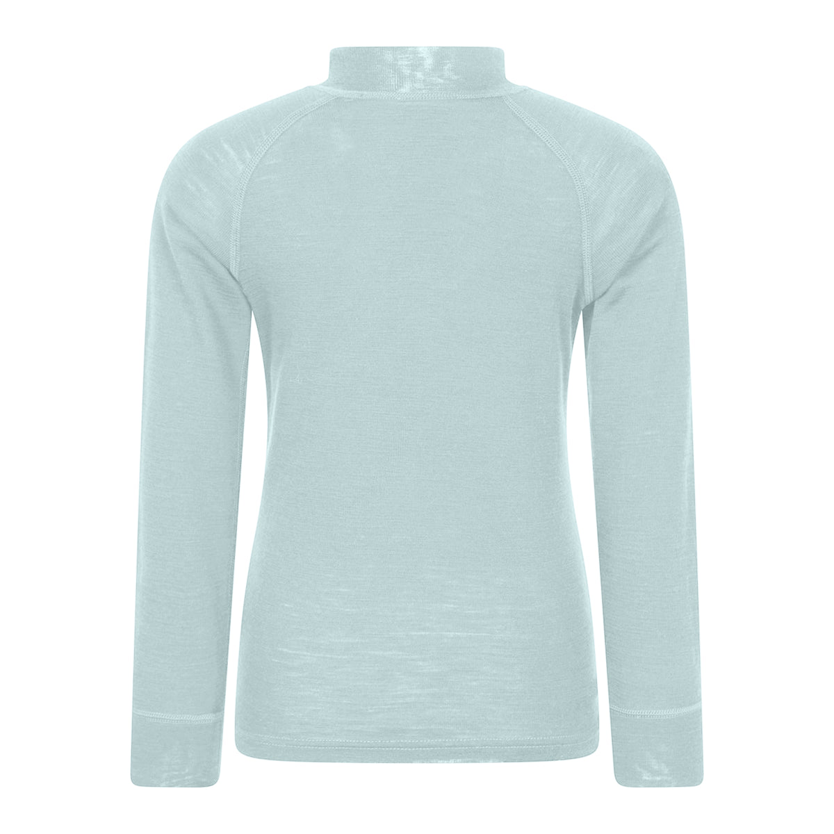 Pale Blue - Back - Mountain Warehouse Childrens-Kids Merino Blend Half Zip Base Layer Top