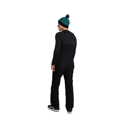 Black - Back - Animal Mens Carve Bib Front Ski Trousers