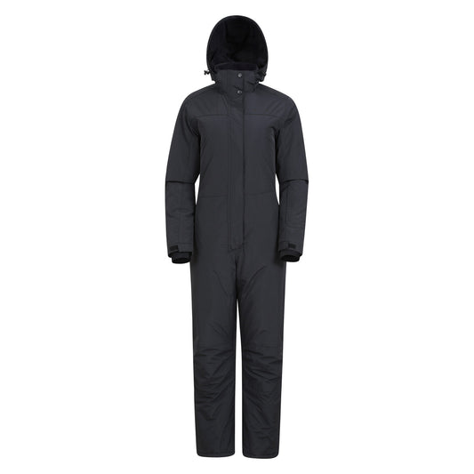 Black - Front - Mountain Warehouse Womens-Ladies Cloud Ski Suit
