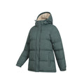 Khaki Green - Lifestyle - Mountain Warehouse Womens-Ladies Snow Borg Lined Padded Jacket