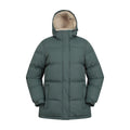 Khaki Green - Front - Mountain Warehouse Womens-Ladies Snow Borg Lined Padded Jacket