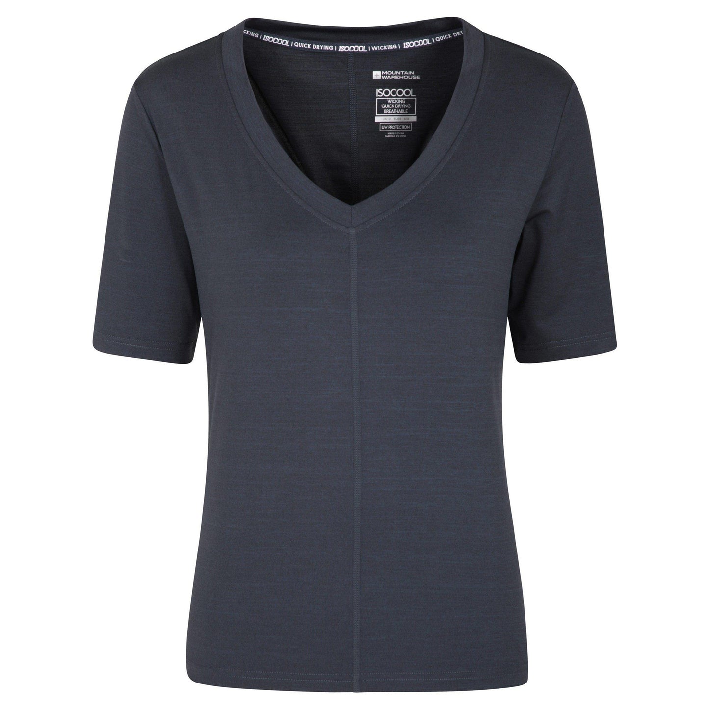 Black - Front - Mountain Warehouse Womens-Ladies Panna V Neck T-Shirt