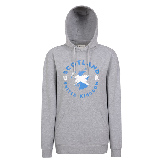 Light Grey - Front - Mountain Warehouse Womens-Ladies Scottish Flag Overhead Hoodie