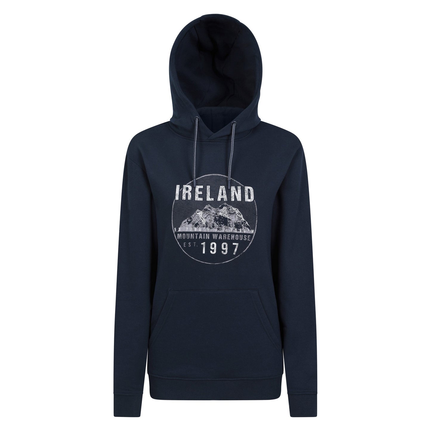 Navy - Front - Mountain Warehouse Womens-Ladies Ireland Circle Overhead Hoodie