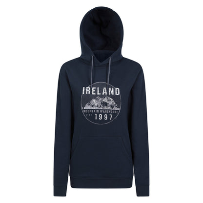 Navy - Front - Mountain Warehouse Womens-Ladies Ireland Circle Overhead Hoodie