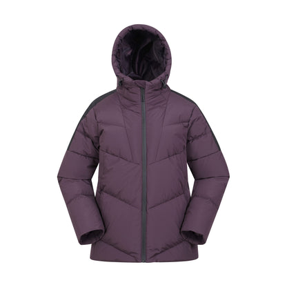 Purple - Front - Mountain Warehouse Womens-Ladies Oslo Extreme Down Padded Jacket