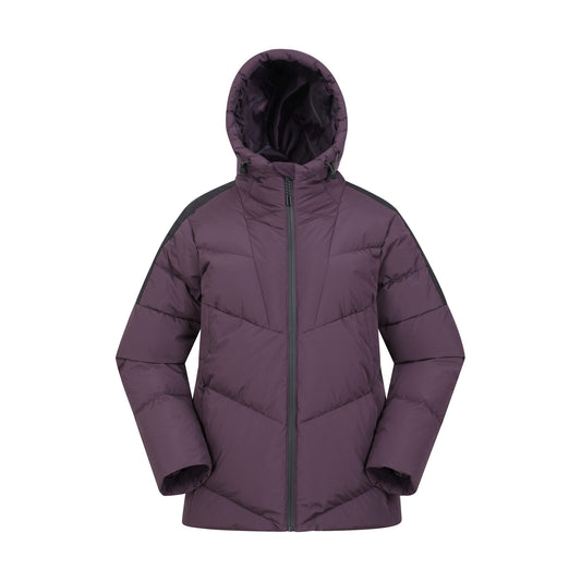 Purple - Front - Mountain Warehouse Womens-Ladies Oslo Extreme Down Padded Jacket