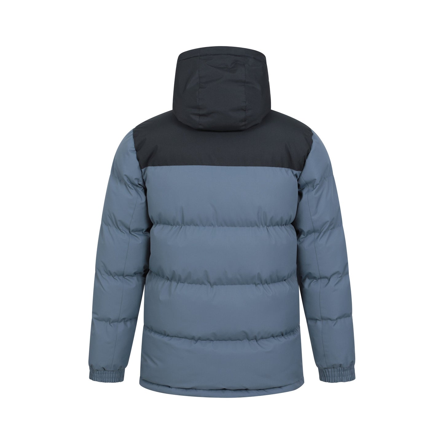 Grey - Back - Mountain Warehouse Mens Snow Borg Lined Padded Jacket