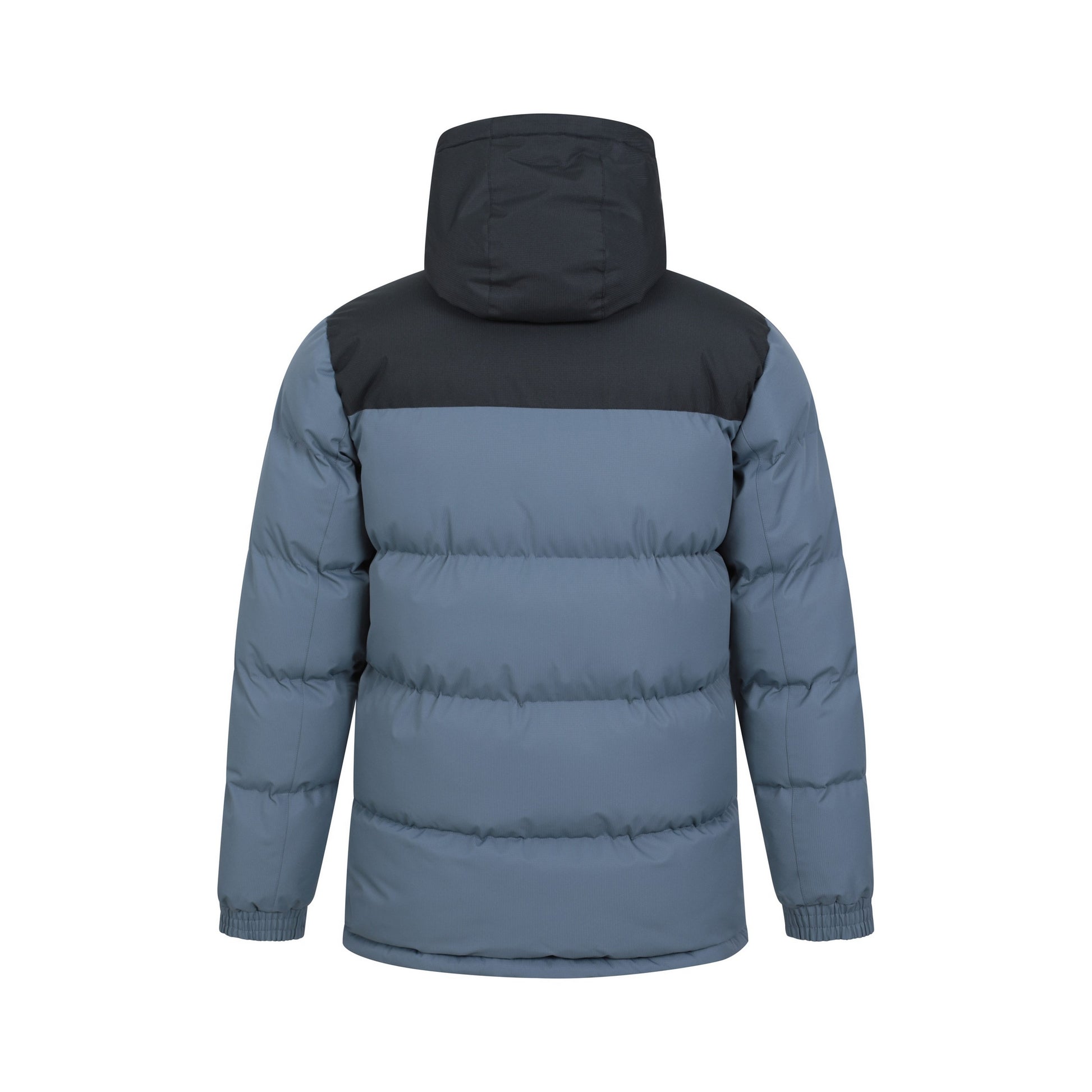 Grey - Back - Mountain Warehouse Mens Snow Borg Lined Padded Jacket