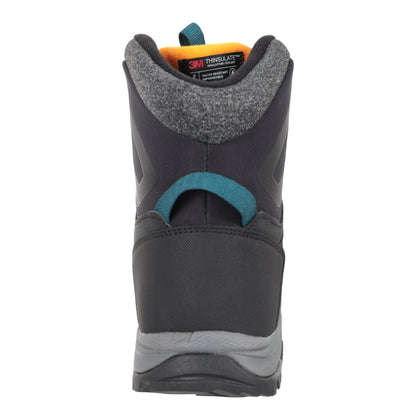 Black - Back - Mountain Warehouse Mens Polar Extreme Softshell Waterproof Boots