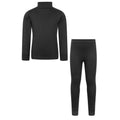 Black - Front - Mountain Warehouse Childrens-Kids Meribel Base Layer Set