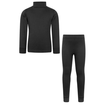 Black - Front - Mountain Warehouse Childrens-Kids Meribel Base Layer Set