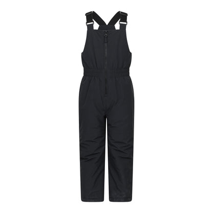 Dark Grey - Close up - Mountain Warehouse Childrens-Kids Polar Zone Printed Jacket & Salopettes Set