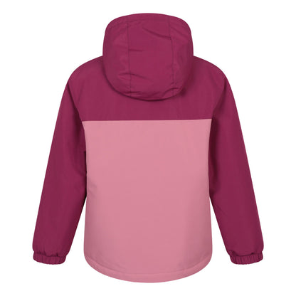 Pink - Back - Mountain Warehouse Childrens-Kids Polar Zone Printed Jacket & Salopettes Set
