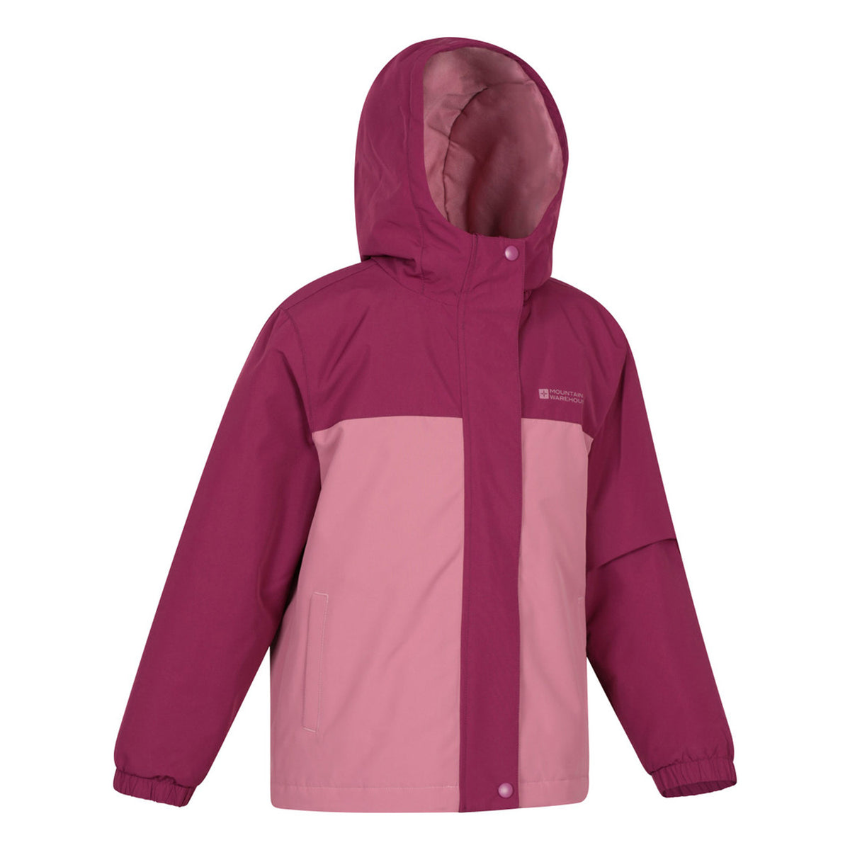 Pink - Lifestyle - Mountain Warehouse Childrens-Kids Polar Zone Printed Jacket & Salopettes Set