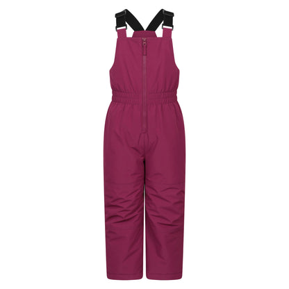 Pink - Close up - Mountain Warehouse Childrens-Kids Polar Zone Printed Jacket & Salopettes Set