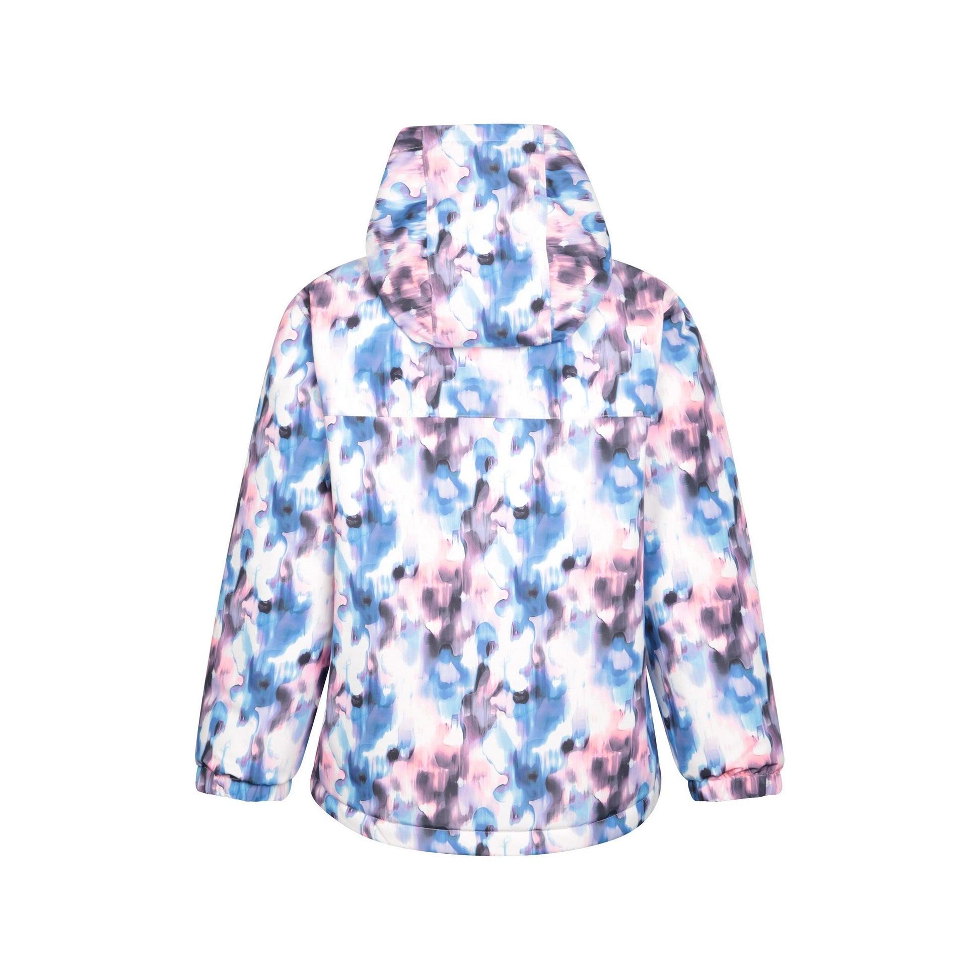 Purple - Back - Mountain Warehouse Childrens-Kids Polar Zone Printed Jacket & Salopettes Set