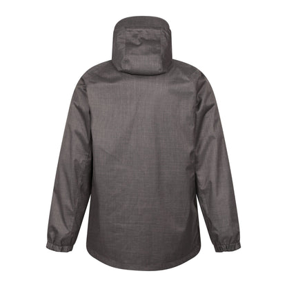 Medium Grey - Back - Mountain Warehouse Mens Bracken Extreme 3 in 1 Waterproof Jacket