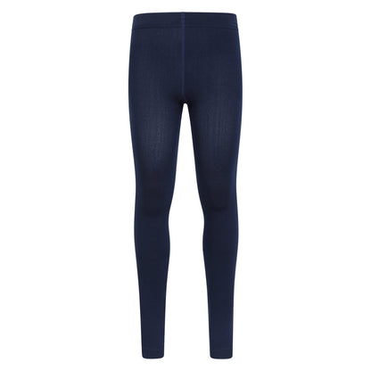 Navy - Front - Mountain Warehouse Girls Brushed Isotherm Leggings