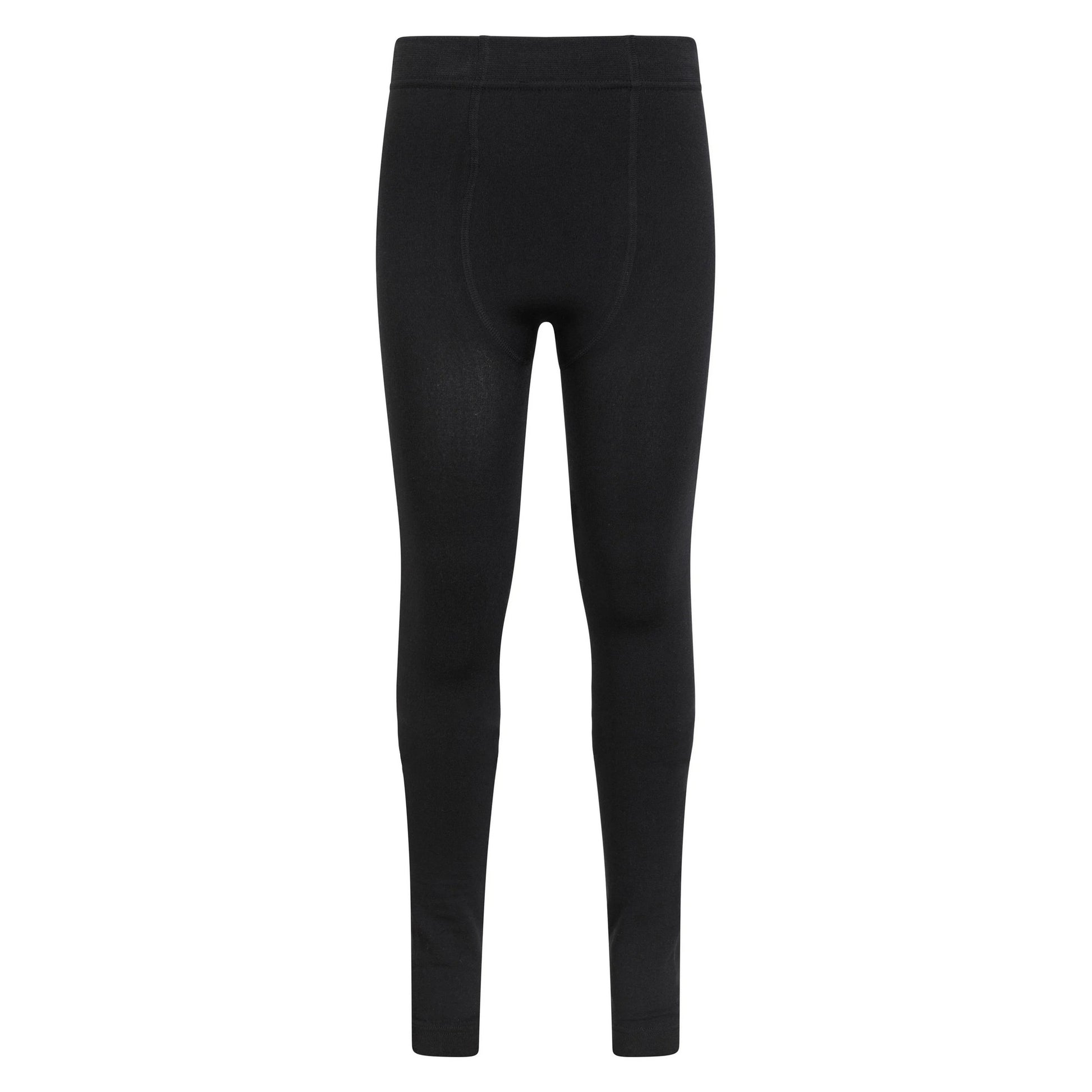 Black - Front - Mountain Warehouse Girls Brushed Isotherm Leggings