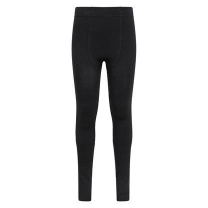 Black - Front - Mountain Warehouse Girls Brushed Isotherm Leggings