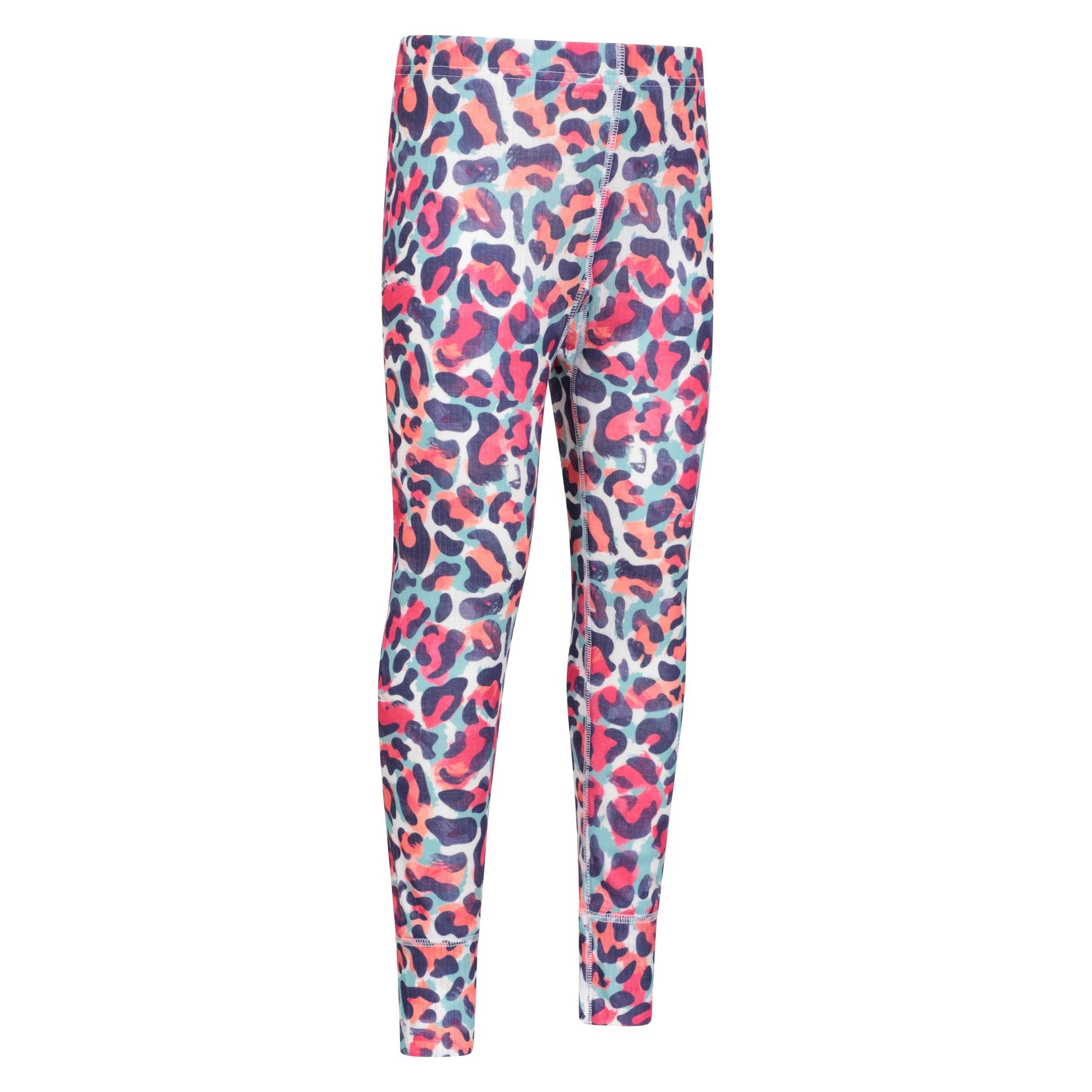 Bright Pink - Close up - Mountain Warehouse Childrens-Kids Talus Animal Print Base Layer Set