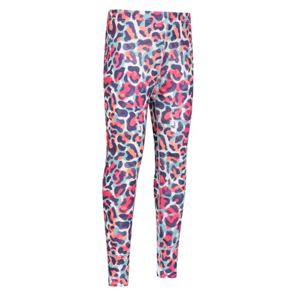 Bright Pink - Close up - Mountain Warehouse Childrens-Kids Talus Animal Print Base Layer Set
