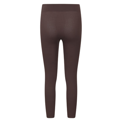 Brown - Back - Mountain Warehouse Womens-Ladies Carmel Ribbed Seamless Thermal Bottoms