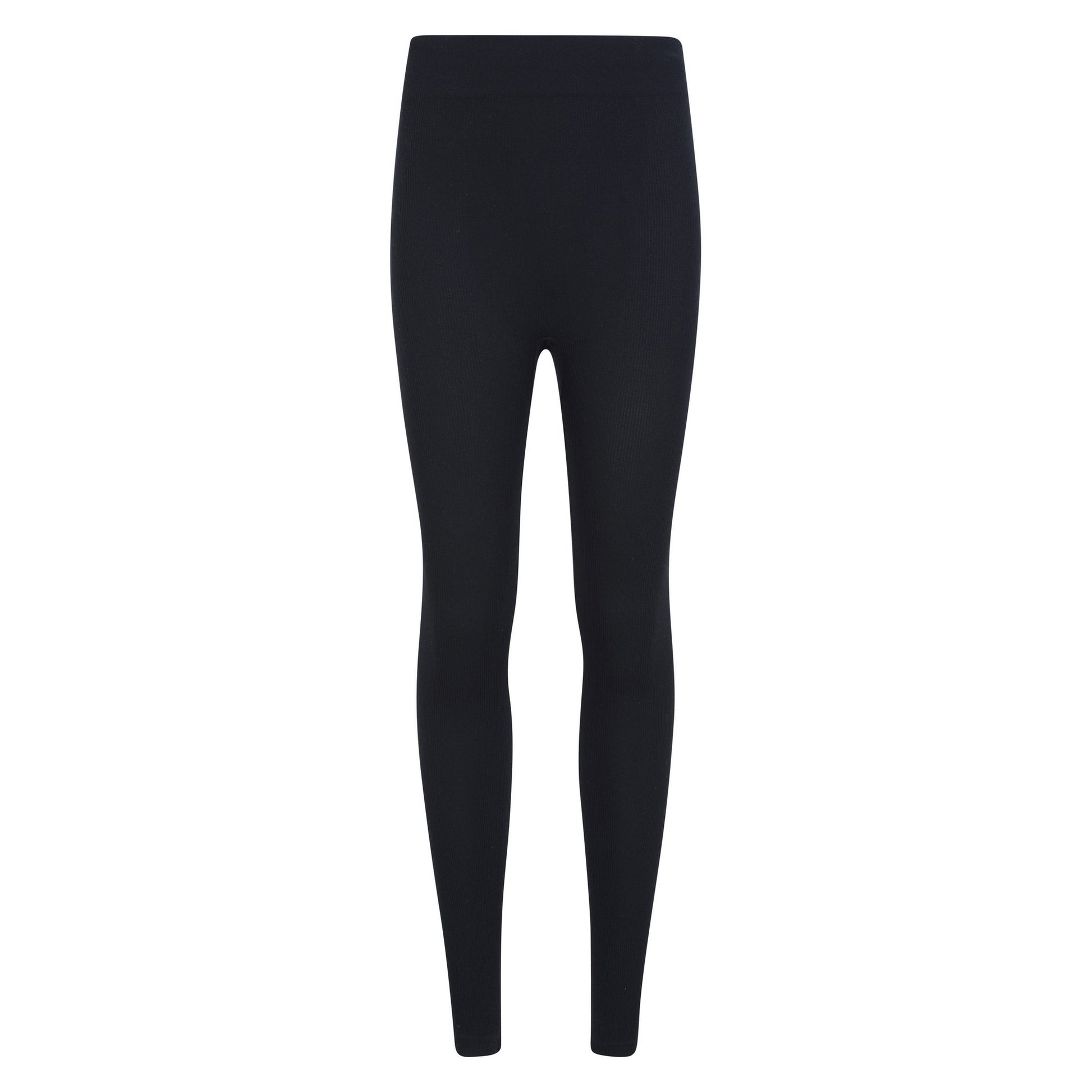 Black - Front - Mountain Warehouse Womens-Ladies Carmel Ribbed Seamless Thermal Bottoms