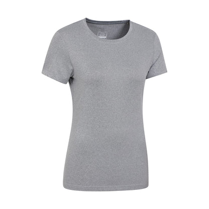 Grey - Back - Mountain Warehouse Womens-Ladies Breeze Recycled T-Shirt