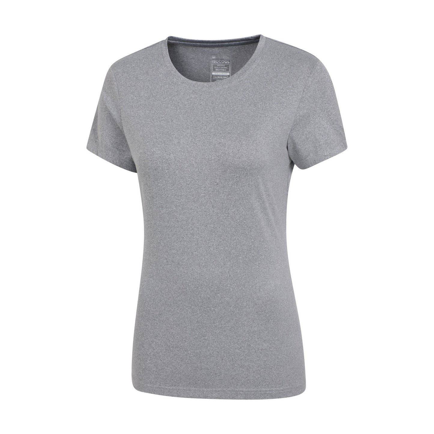 Grey - Side - Mountain Warehouse Womens-Ladies Breeze Recycled T-Shirt