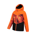 Orange - Lifestyle - Mountain Warehouse Childrens-Kids Storm II Printed Waterproof Ski Jacket