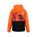 Orange - Back - Mountain Warehouse Childrens-Kids Storm II Printed Waterproof Ski Jacket