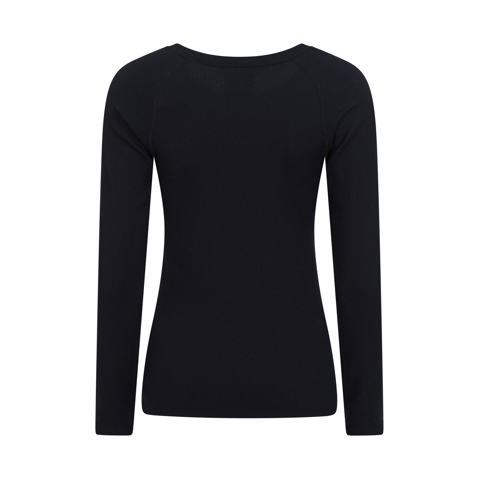 Black - Back - Mountain Warehouse Womens-Ladies Carmel Ribbed Seamless Thermal Top