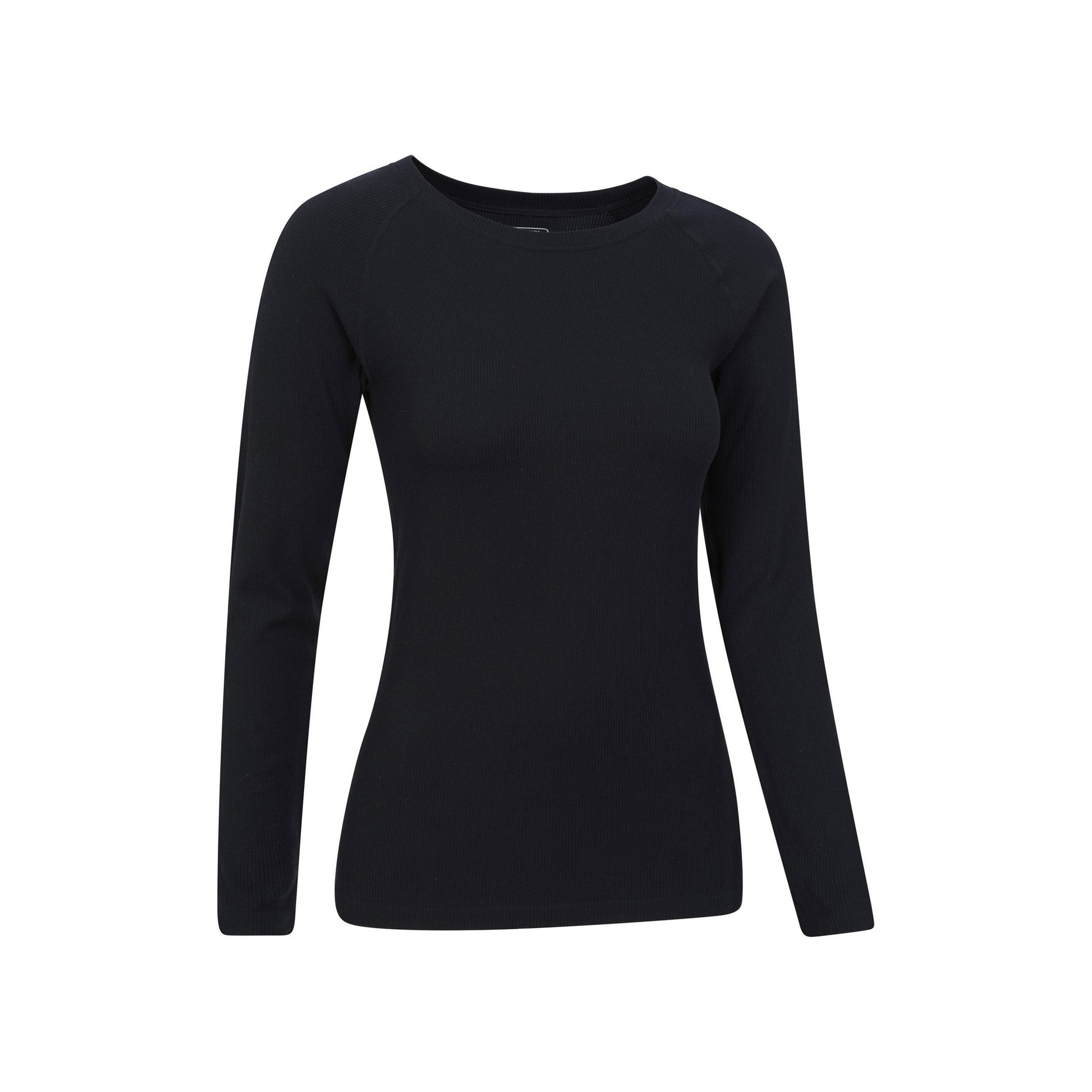 Black - Side - Mountain Warehouse Womens-Ladies Carmel Ribbed Seamless Thermal Top
