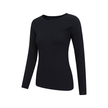 Black - Lifestyle - Mountain Warehouse Womens-Ladies Carmel Ribbed Seamless Thermal Top