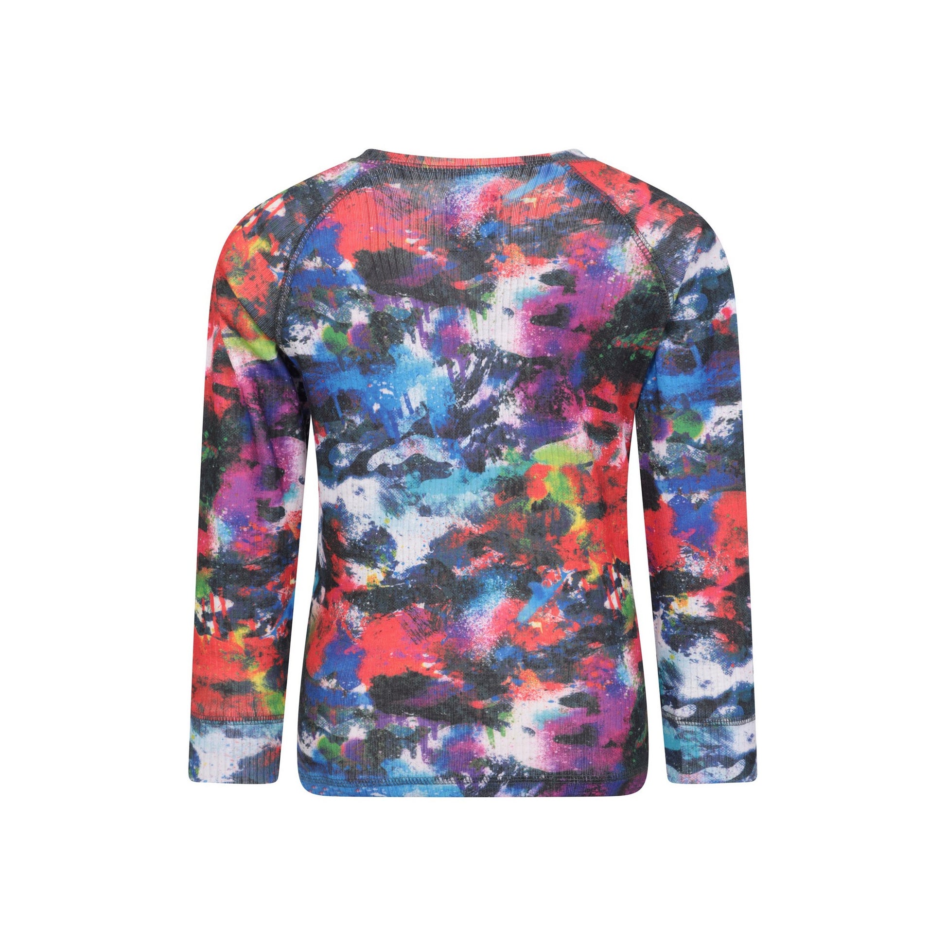 Dark Red - Back - Mountain Warehouse Childrens-Kids Talus Painted Effect Long-Sleeved Base Layer Set